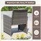 4-Piece Outdoor Patio Furniture Set with Cushions Mix Gray PE Rattan Loveseat
